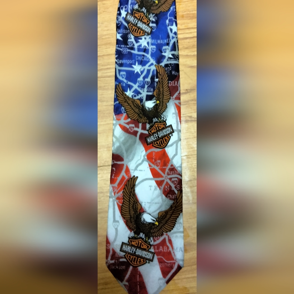 RARE Vintage Harley Davidson Tie Circa 1995